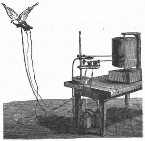 Machine à mesurer le vol d'un oiseau, Étienne-Jules Marey